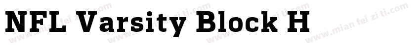 NFL Varsity Block H字体转换